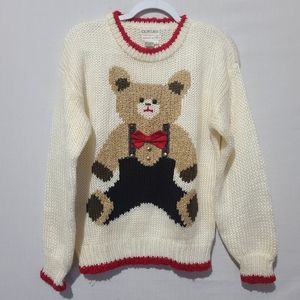 Color Cues Hand Knit Oversized Crew Neck Sweater